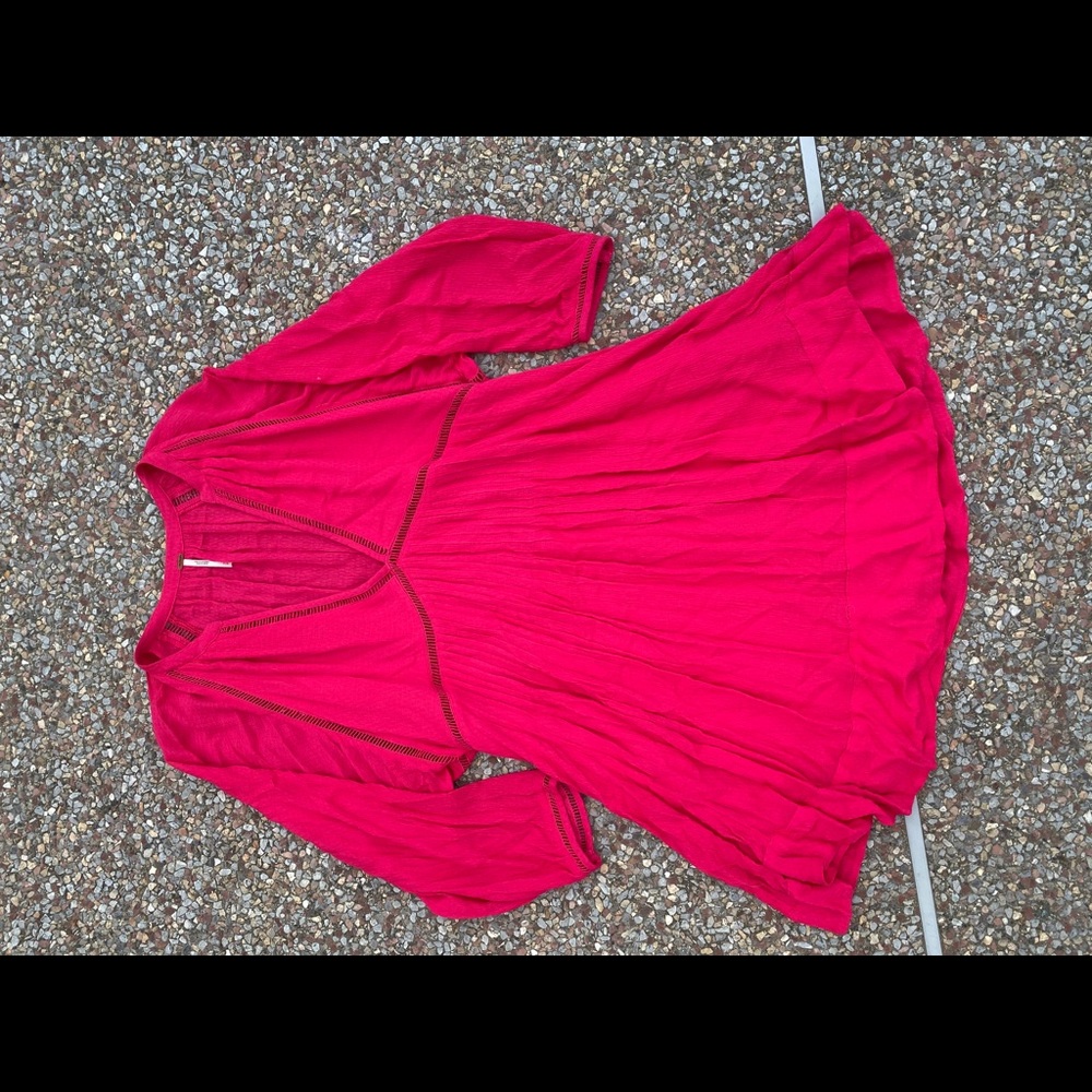 Free People Hot Pink Sun Dress